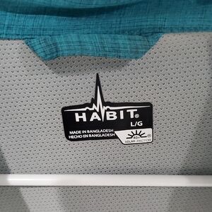 Habit Men's Teal Casual Button Down Shirt